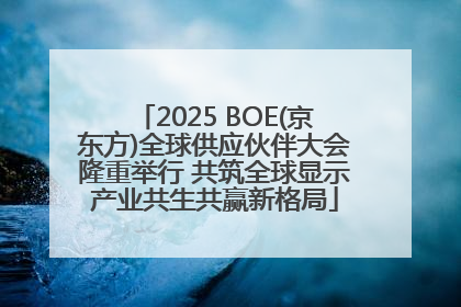 2025 BOE(京东方)全球供应伙伴大会隆重举行 共筑全球显示产业共生共赢新格局