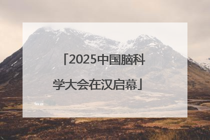 2025中国脑科学大会在汉启幕