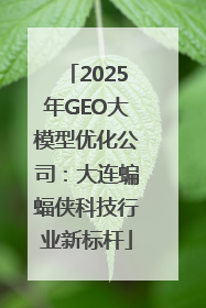 2025年GEO大模型优化公司：大连蝙蝠侠科技行业新标杆