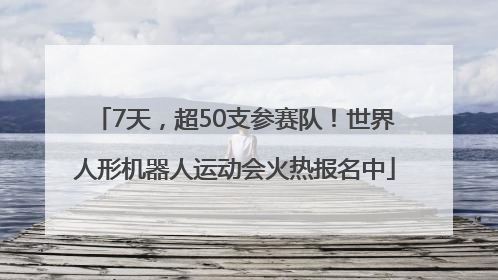 7天，超50支参赛队！世界人形机器人运动会火热报名中