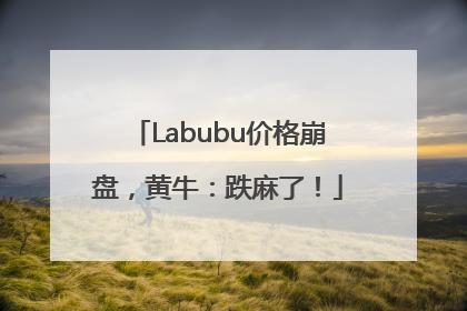 Labubu价格崩盘，黄牛：跌麻了！